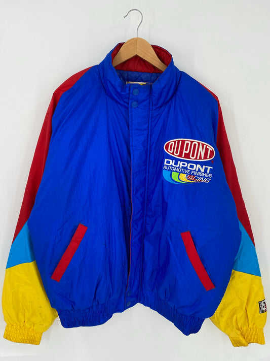 Vintage NASCAR JEFF GORDON x DU PONT Size XL Racing Nylon Jacket / K6758