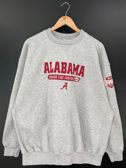 00' NIKE CRIMSON TIDE Size XL Vintage College Sweat-shirt / K9621