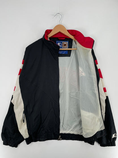 90’s STARTER x NEW JERSEY DEVILS Size L Vintage NHL Nylon Jacket / E3224N