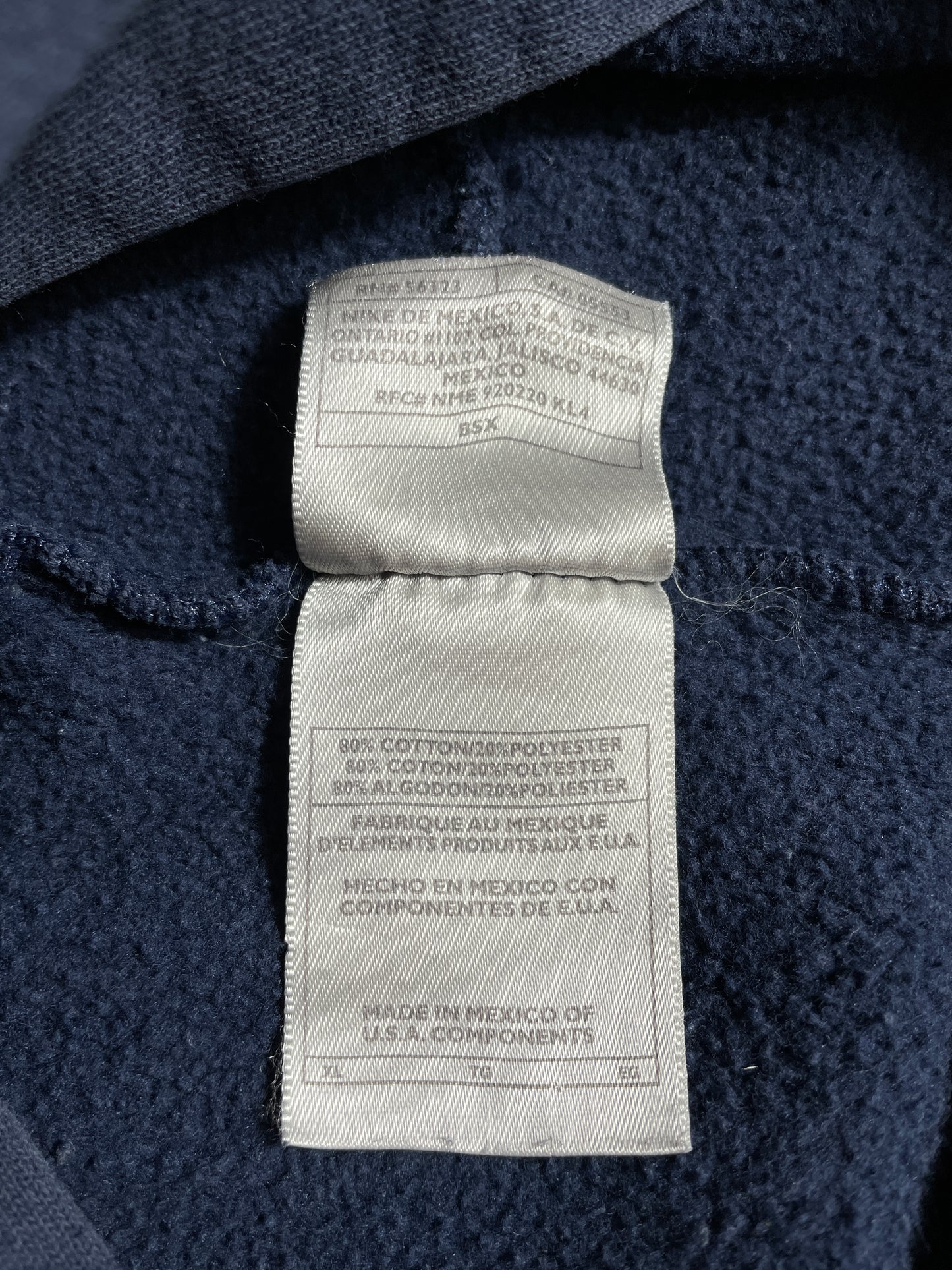 90’s NIKE CENTER SWOOSH Size XL Vintage Hoodie Sweat-shirt / E3196S