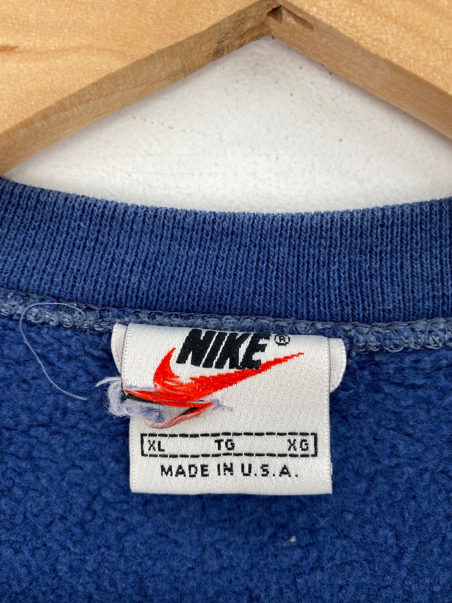 .90's NIKE MINI SWOOSH Made in USA Size XL Vintage Sweat Shirts / A7259