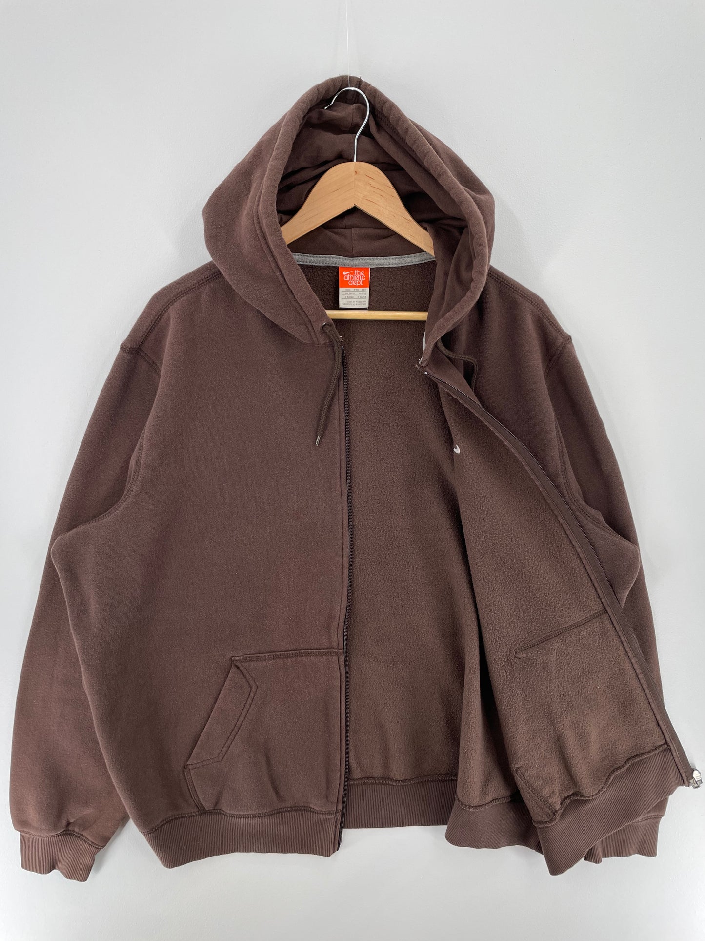 00' NIKE MINI SWOOSH Size XXL Vintage Hoodie Zip-up Sweat-shirt / A317