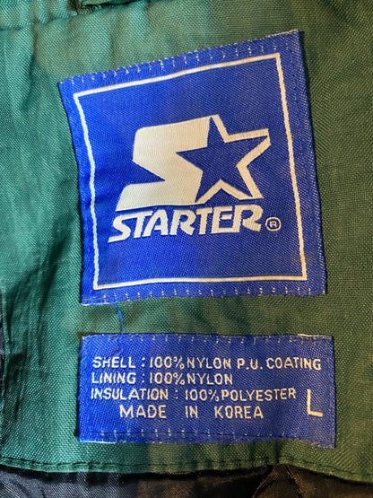 Vintage STARTER x MIAMI HURRICANES Size L Nylon Padded Jacket  / K8335