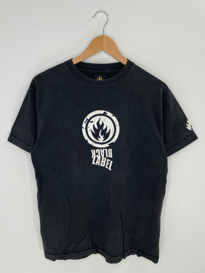 Vintage BLACK LABEL Size M Skate T-shirt / A7190