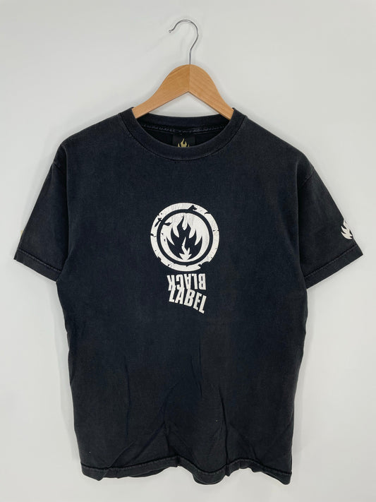 Vintage BLACK LABEL Size M Skate T-shirt / A7190