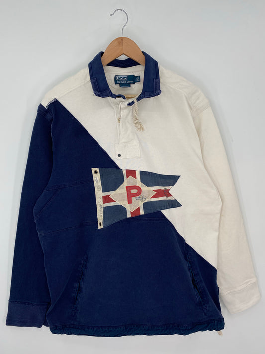 90's POLO RALPH LAUREN Size XL Vintage Rugby-Shirt / K9507