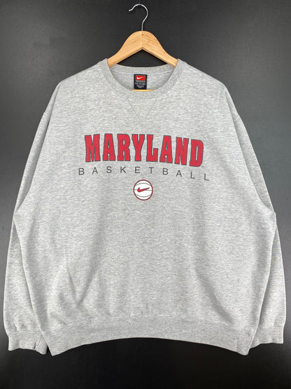 00' NIKE MARYLAND Size XXL Vintage College Sweat-Shirt / A2887