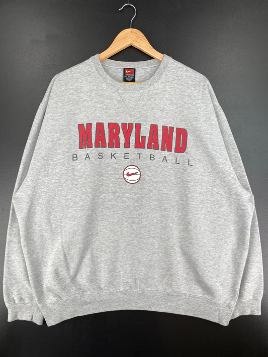 00' NIKE MARYLAND Size XXL Vintage College Sweat-Shirt / A2887
