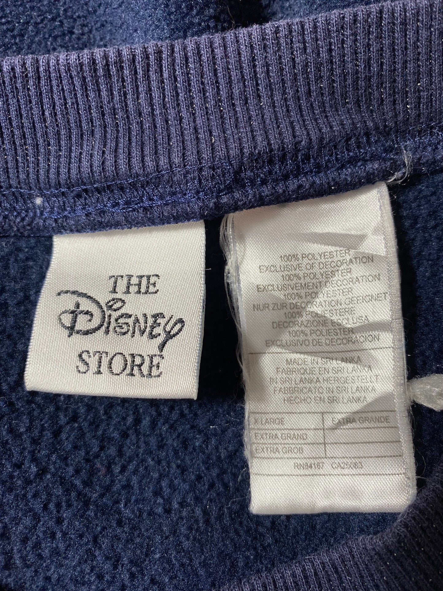 00' DISNEY Size XL Vintage Fleece Sweat-shirt / K4404
