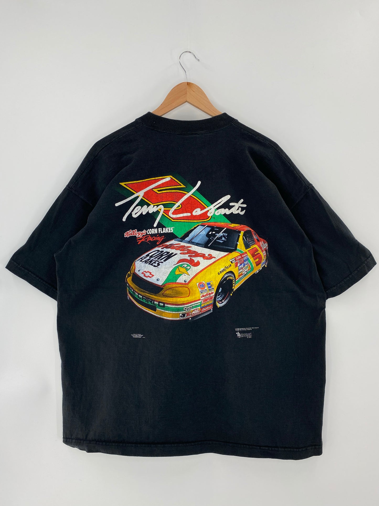 1996' KELLOGG TERRY LABONTE Made in USA Size XXL Vintage Racing T-Shirt / k5050