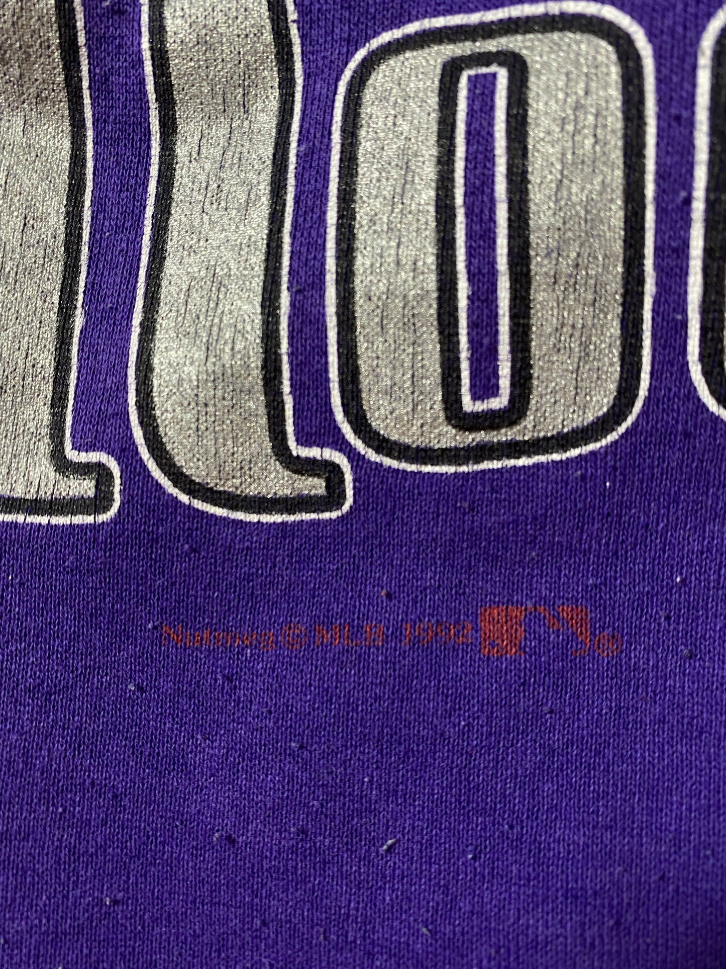 00' COLORADO ROCKIES Size L Vintage NFL Sweat-Shirts / K8392