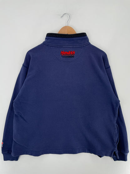 Vintage JEFF GORDON HENDRICK MOTORSPORTS Size L Racing Half Zip Sweat-Shirt / E4413S