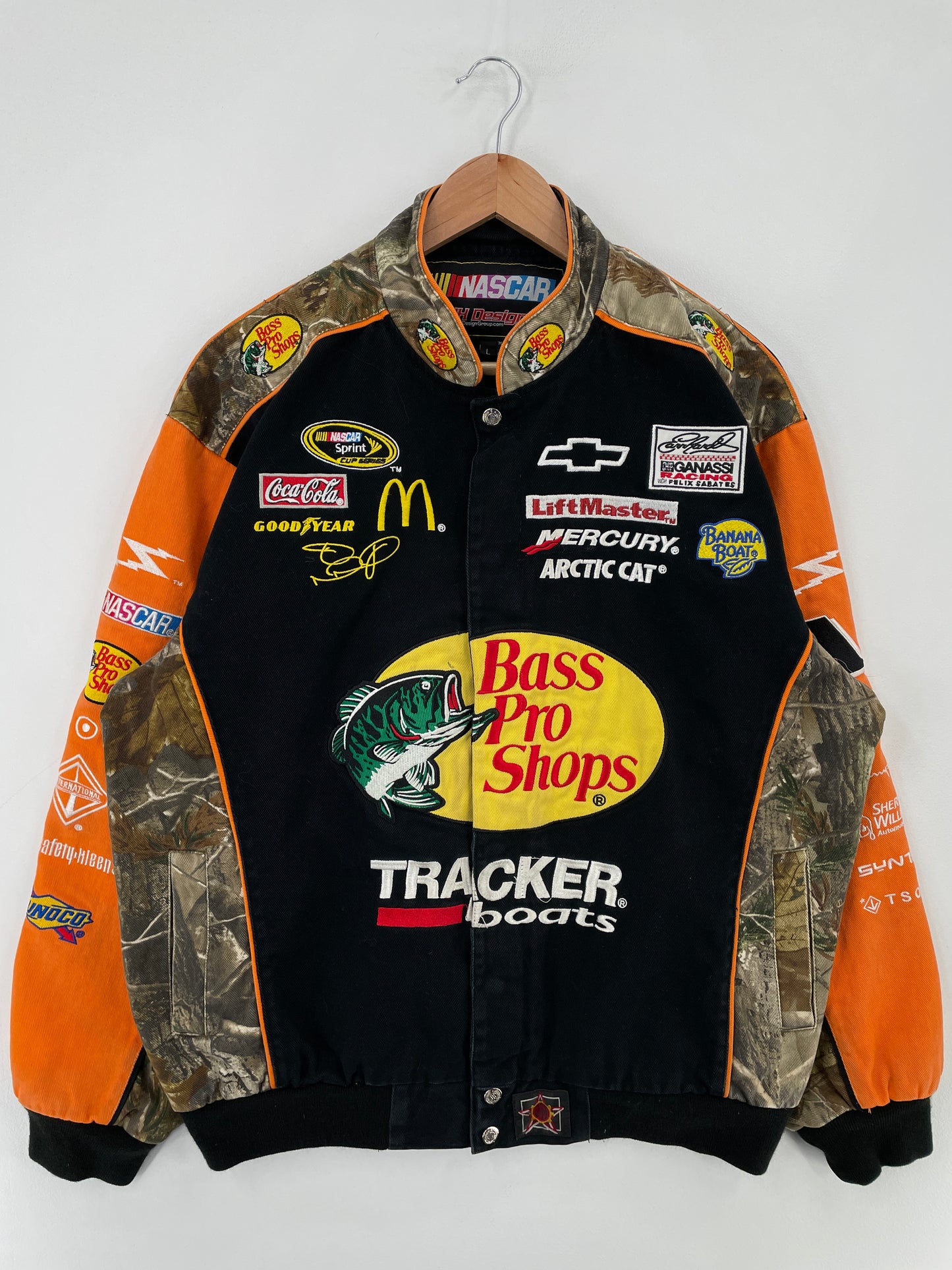 Vintage NASCAR x BASS PRO SHOP Size L Vintage Jacket / E3954J