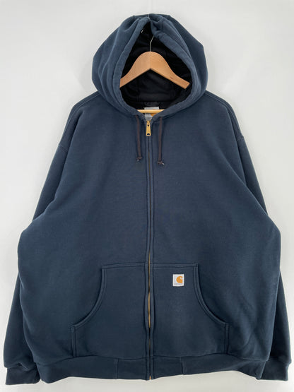 .Vintage CARHARTT Size XXXL Zip-up Hoodie Sweat-Shirt / E4361S