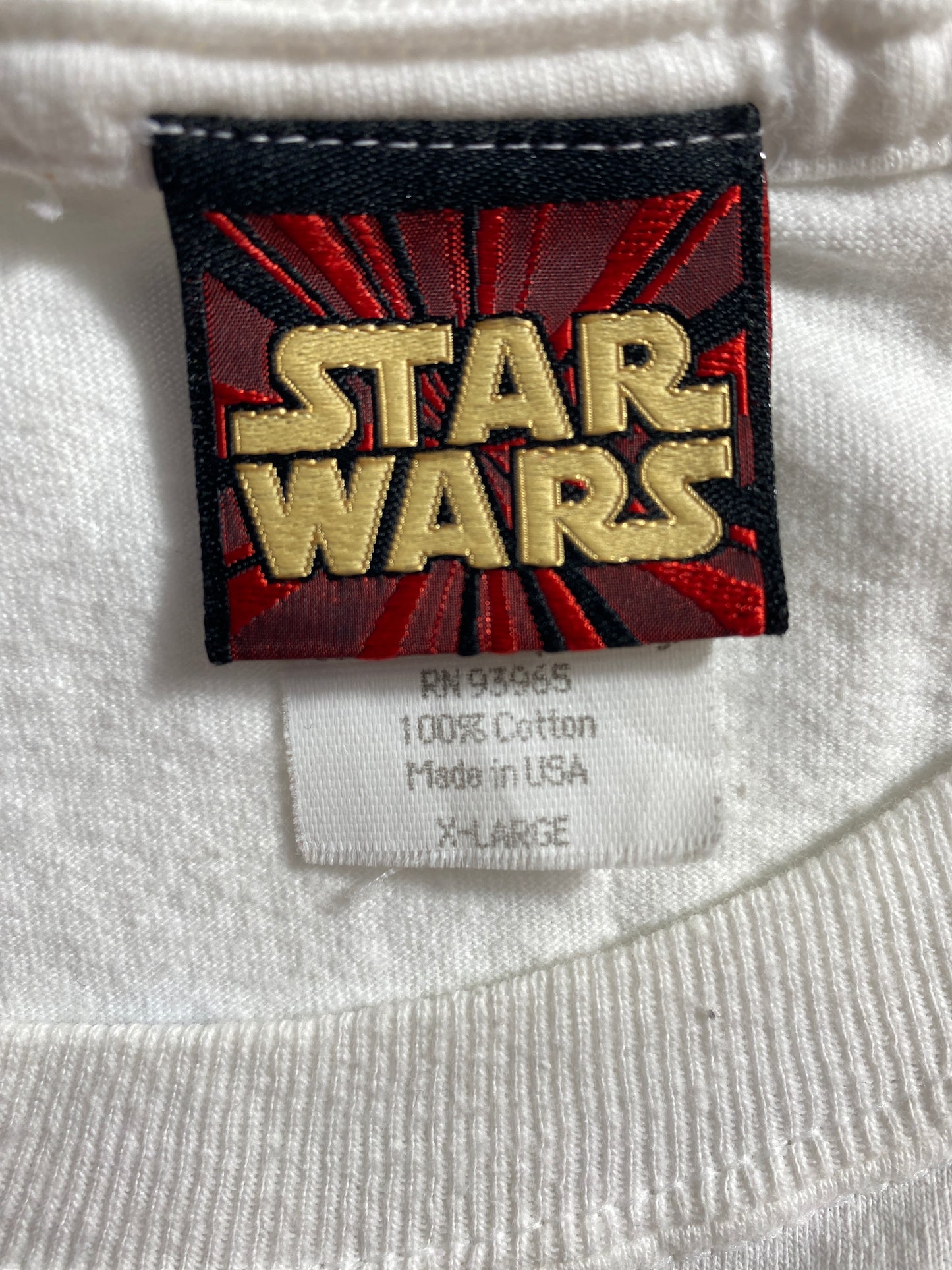 1999 STAR WARS JEFF GORDON MADE IN USA Size XL Vintage Race Car T-Shirts / K726