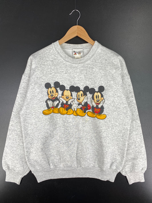 00' DISNEY MICKEY Made in USA Size L Vintage Sweat-shirt / A4540
