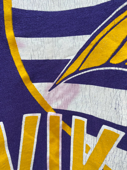 90's MINNESOTA VIKINGS Made in USA Size XL Vintage NFL Sweat-Shirts / K8387
