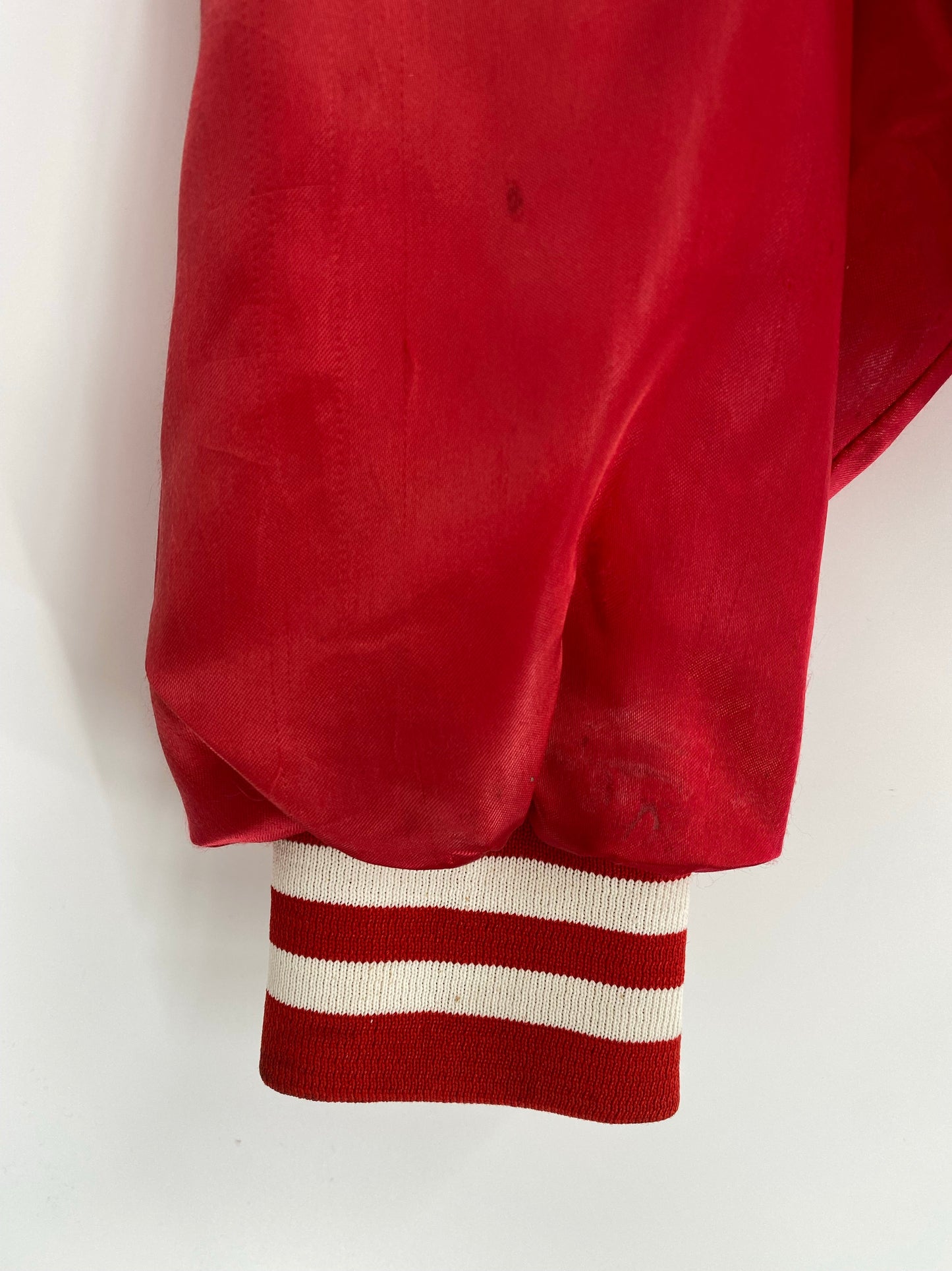 .Vintage BUDWEISER Size No Tag (Approx.L) Nylon Jacket / A7940
