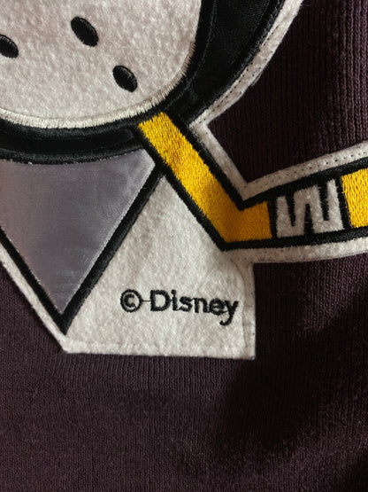 90's STARTER DISNEY MIGHTY DUCKS Size XL Vintage NHL 3/4 Sleeve Uniform Shirt / K2028