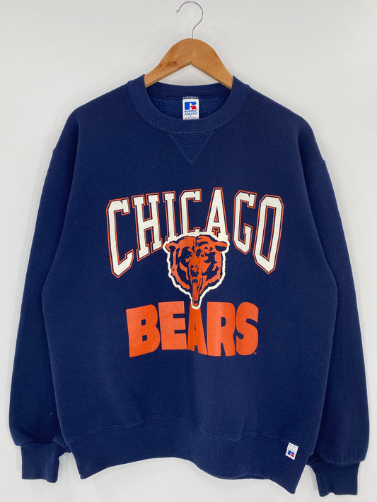 90's CHICAGO BEARS Made in USA Size L Vintage  NFL Sweat-Shirt / K4143