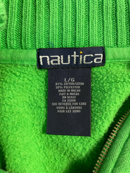 90’s NAUTICA Size L Vintage Half Zip Sweat-shirt / A8344