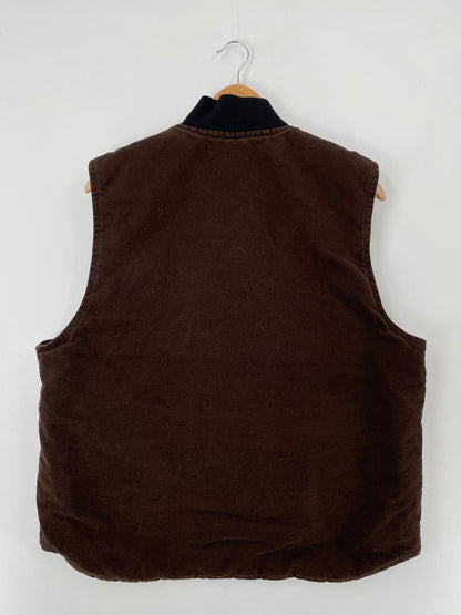 Vintage CARHARTT Made in USA Size L Duck Vest / E204