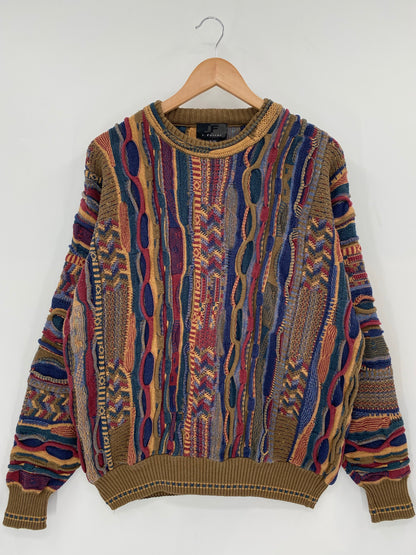 Vintage 3D COOGI- Style Size XL Knit Sweater/ K6816