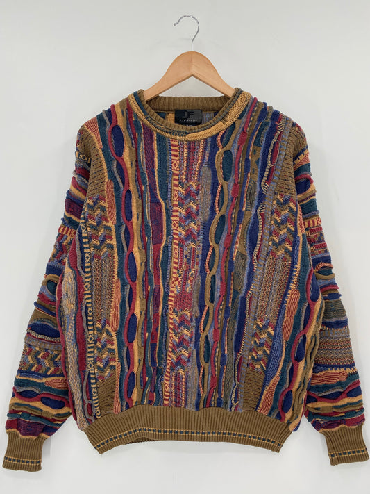 Vintage 3D COOGI- Style Size XL Knit Sweater/ K6816