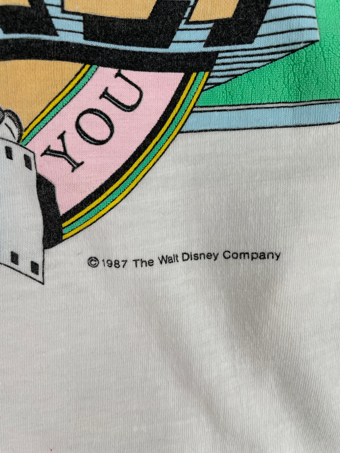 90’s DISNEY MICKEY Size L Vintage T-Shirts / A4064