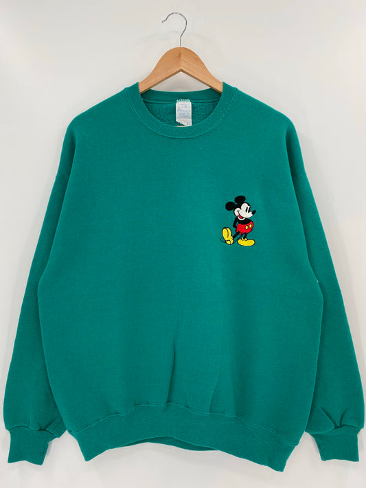 90's DISNEY MICKEY Made in USA Size XL Vintage Sweat-shirt / K6410