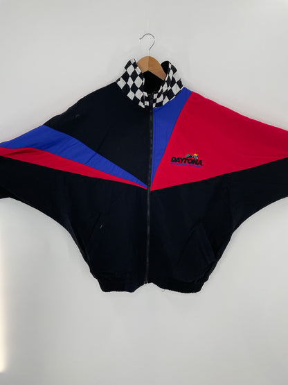 Vintage DAYTONA Made in USA Size L Racing Nylon Jacket/ K5985