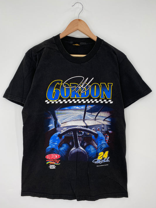 1995 JEFF GORDON x DUPONT Size No Tag (Approx.M-L) Vintage Racing T-Shirts / K9658