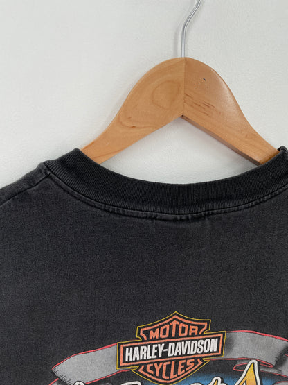 2000 HARLEY DAVIDSON ATLANTA Made in USA Size L Vintage T-Shirt / E88