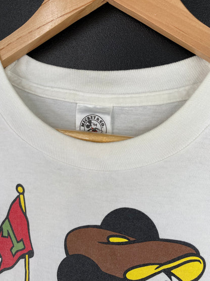 90’s DISNEY MICKEY Made in USA Size XL Vintage T-Shirts / A582