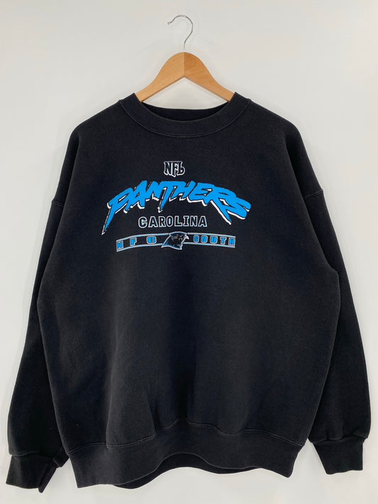 Vintage CAROLINA PANTHERS Size XL NFL Sweat shirt / K5706