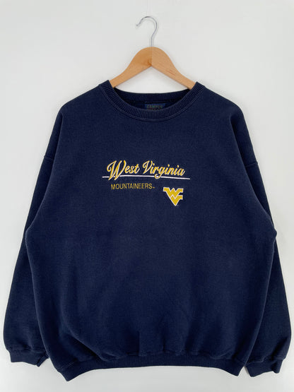 90's WEST VIRGINIA Made in USA Size XL Vintage College Sweat-shirt / A1998