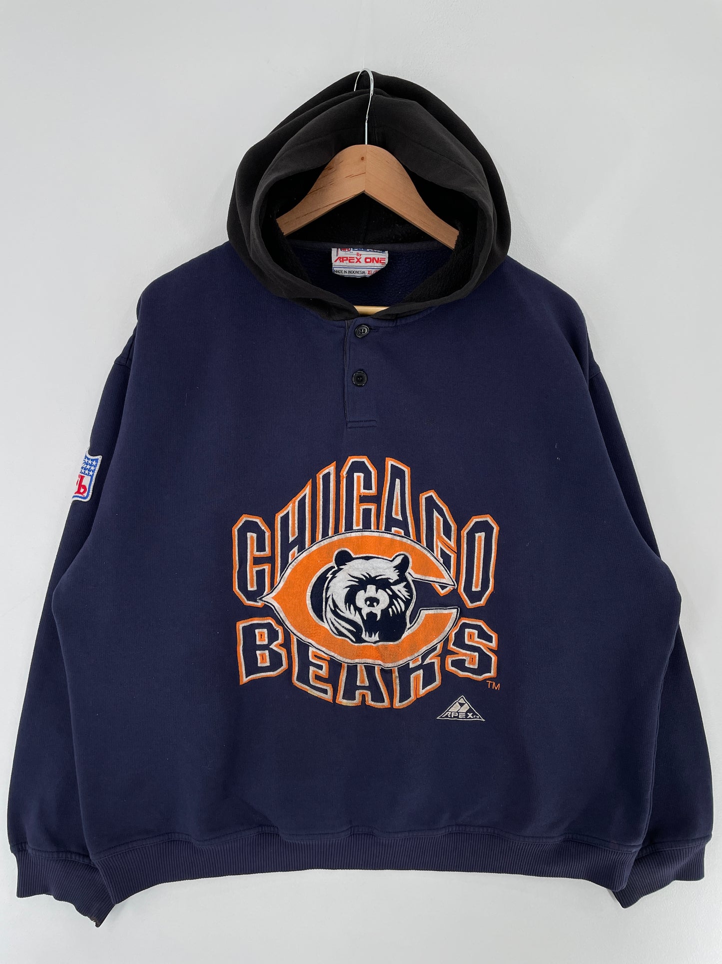 90’s CHICAGO BEARS Size XL Vintage NFL Hoodie Sweat-Shirt / E5749S