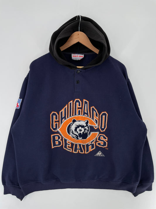 90’s CHICAGO BEARS Size XL Vintage NFL Hoodie Sweat-Shirt / E5749S