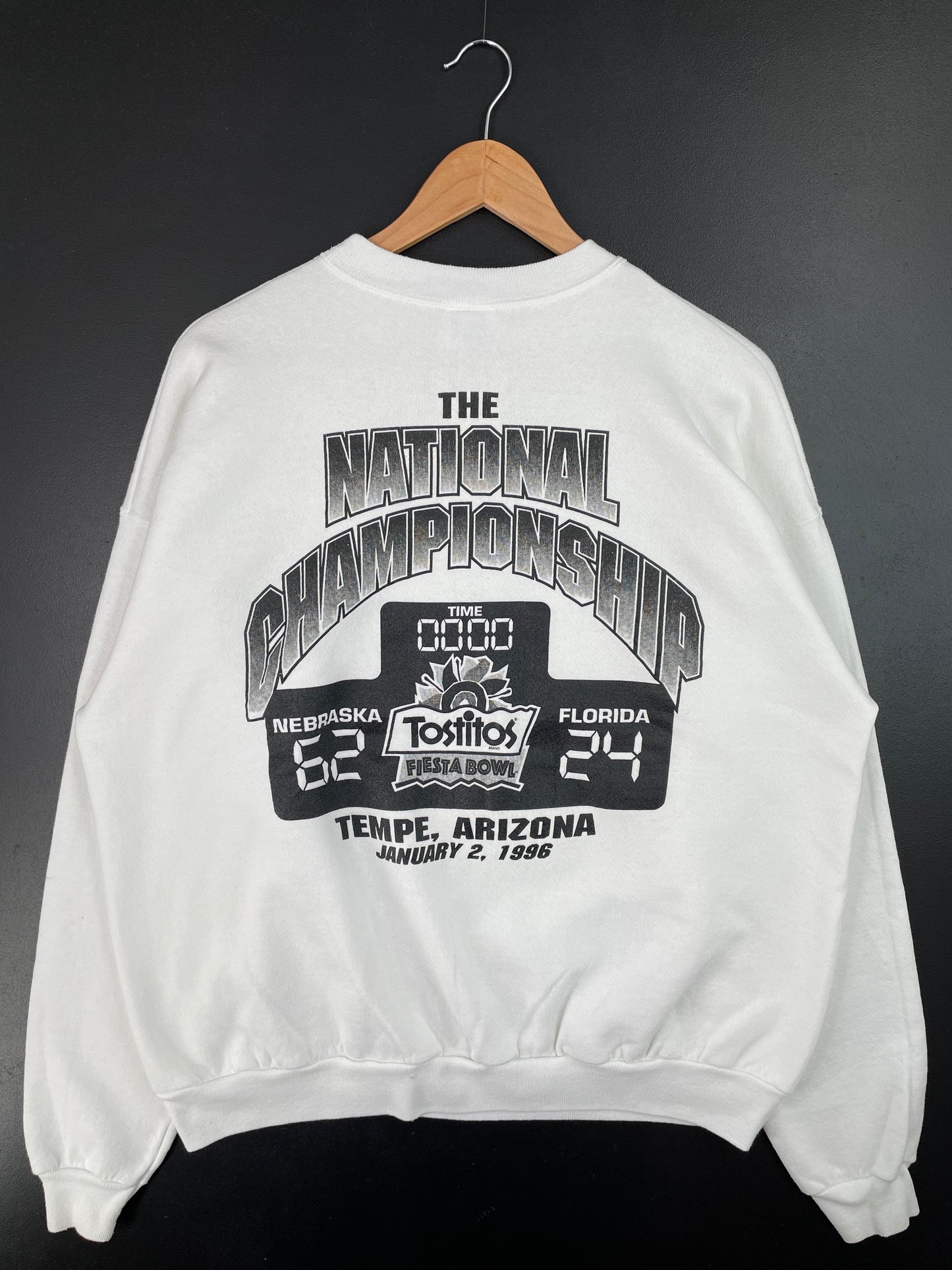 1996 NEBRASKA CORNHUSKERS x FLORIDA GATORS Size XXL Vintage NFL Sweat-Shirt / A9007
