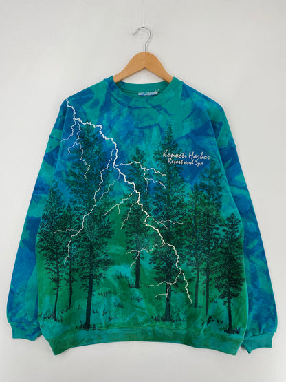 Vintage KONOCTI HARBOR (No tag) Approx. Size XL Animal Sweat-Shirt / E2430S
