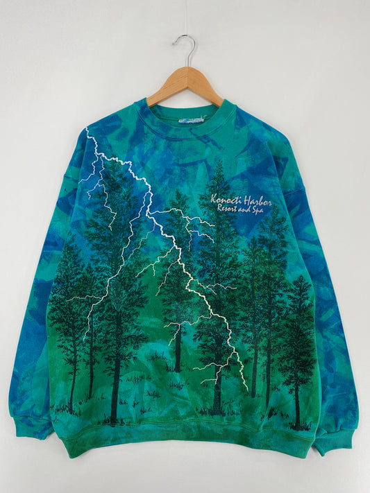Vintage KONOCTI HARBOR (No tag) Approx. Size XL Animal Sweat-Shirt / E2430S