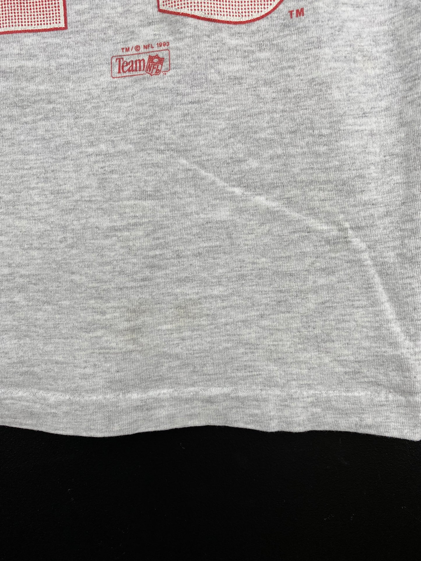 1993 SALEM x KANSAS CITY CHIEFS Made in USA Size XL Vintage NFL T-Shirts / A3014