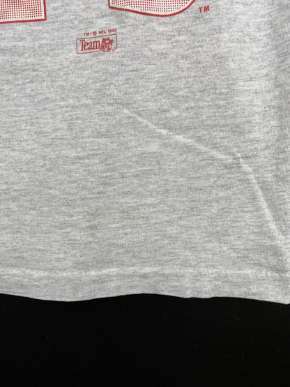 1993 SALEM x KANSAS CITY CHIEFS Made in USA Size XL Vintage NFL T-Shirts / A3014