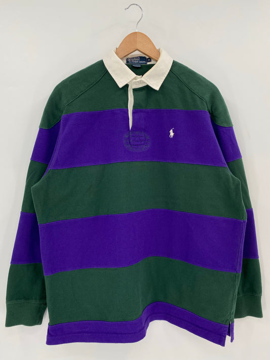 Vintage POLO RALPH LAUREN  Size M Rugby-Shirt / k6950