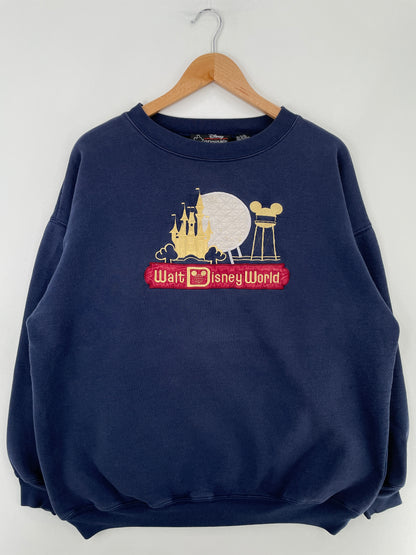 90's DISNEY WORLD Size L-XL Vintage Sweat-shirt / E5056S