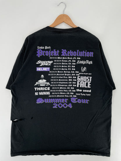 2004 LINKIN PARK x KORN x SNOOP DOGG x THE USED x LESS THAN JAKE Size Approx.XXL Vintage Music T-Shirt / E5807T