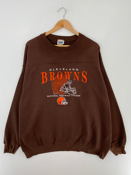 Vintage CLEVELAND BROWNS Size XL NFL Sweat shirt / E2853S