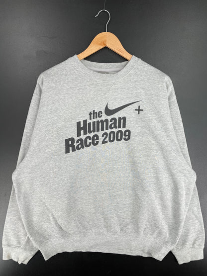 2009 NIKE x THE HUMAN RACE Size L Vintage Sweat-shirt / E3536S