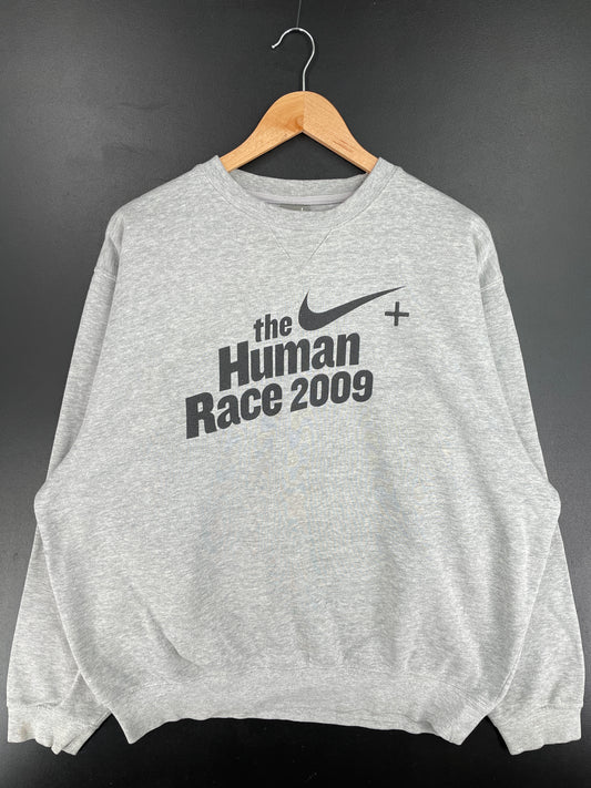 2009 NIKE x THE HUMAN RACE Size L Vintage Sweat-shirt / E3536S