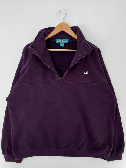 Vintage BIG DOG Size XL Vintage Animal Half Zip Sweat-shirt / E139